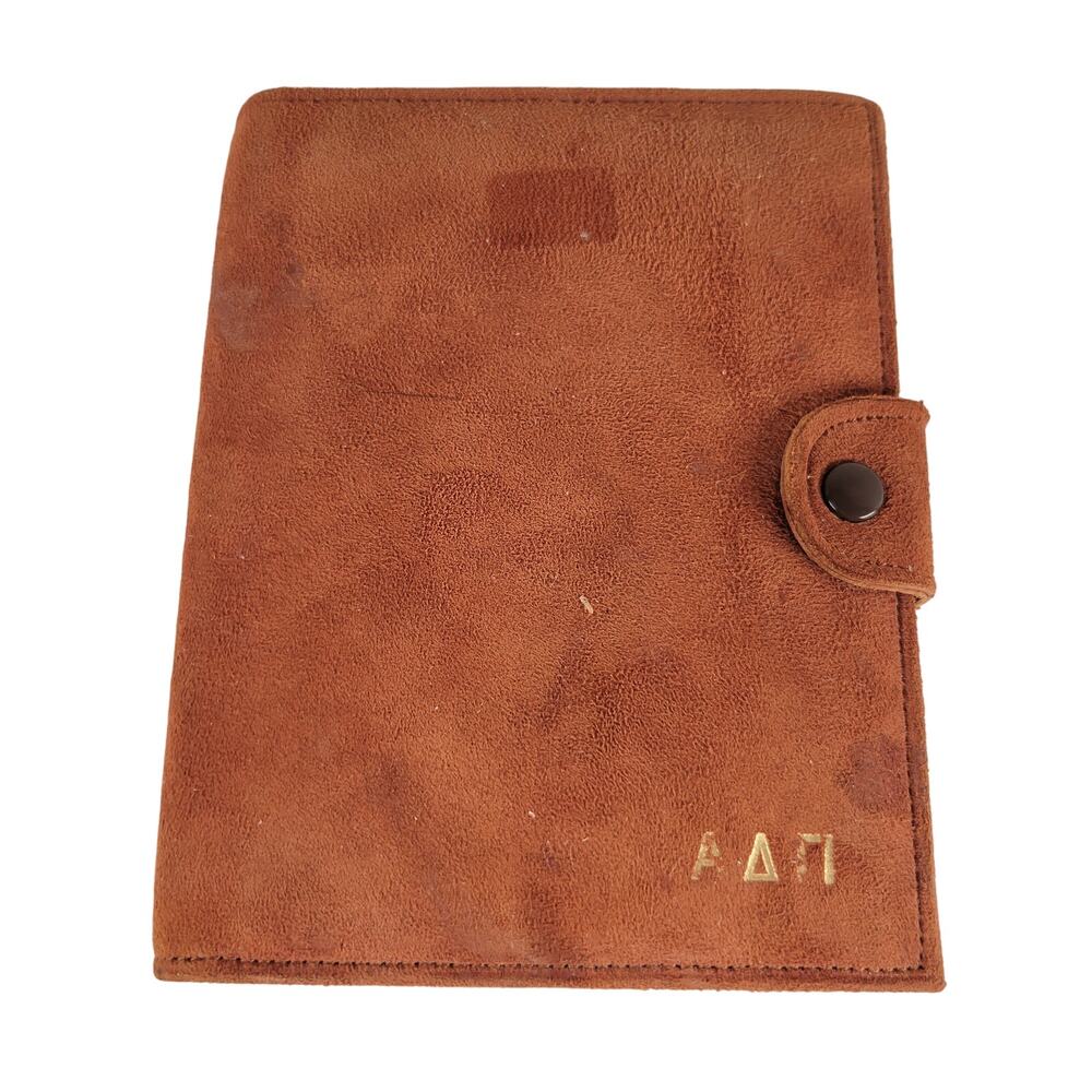 Vintage Suede Bridge Card Game Set w/ Score Pad, 2 Decks, & Snap Closure Case